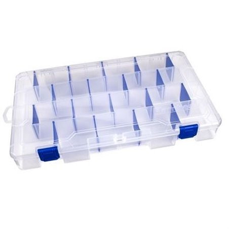 Коробка пластиковая Flambeau (3 фиксированных,18 съмных перегородок) 36,2х23,2х5,1см (5007)