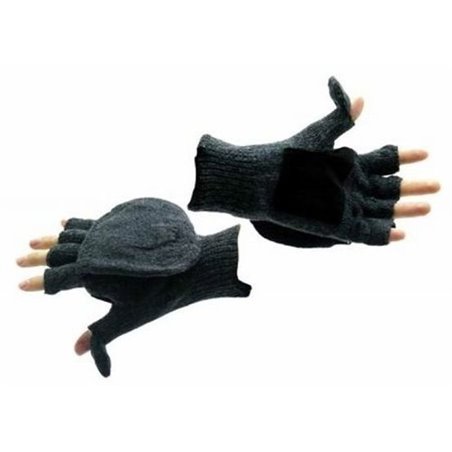 Рукавицы-перчатки Tagrider беспалые вязаные темные (1065-1)