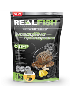 Прикормка Real Fish Фідер (Бисквит-ваниль) 1кг (RF-915)