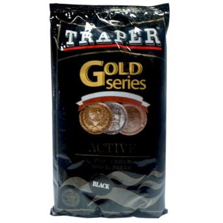 Прикормка Traper Gold Актив Черная 1кг (t130)