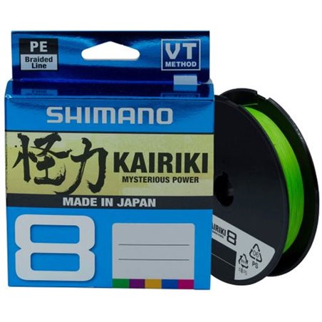 Шнур Shimano Kairiki 8 PE (Mantis Green) 150м 0.06мм 5,3кг/12lb (2266-96-89)