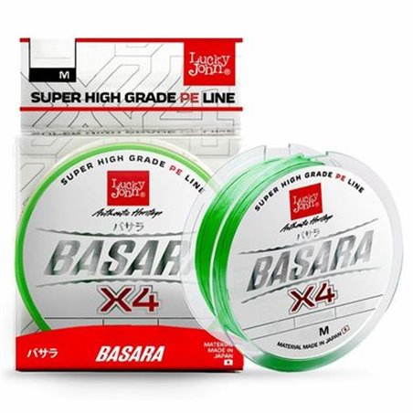 Шнур Lucky John BASARA Light Green Х4 PE 150/0,091(0,3) 3,9kg 9lb (LJ4100-009)