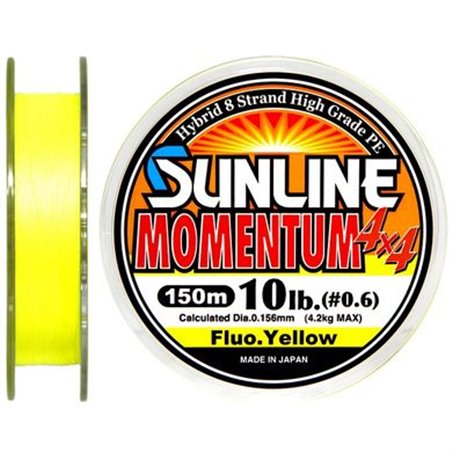 Шнур Sunline Momentum 4x4 150м 0.156мм 4,2кг/10Lb (1658-44-00)