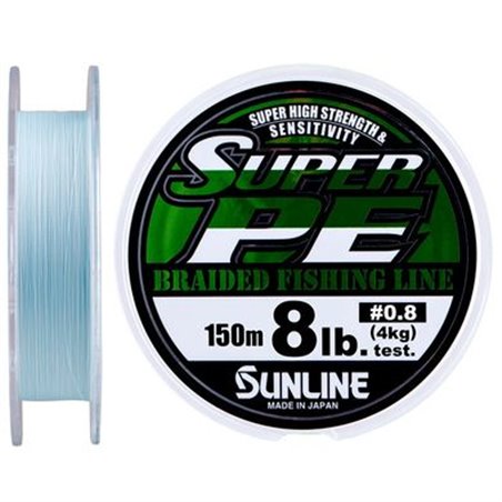 Шнур Sunline New Super PE 150м (голуб.) 0.8/0.148мм 8LB/4кг (1658-08-82)