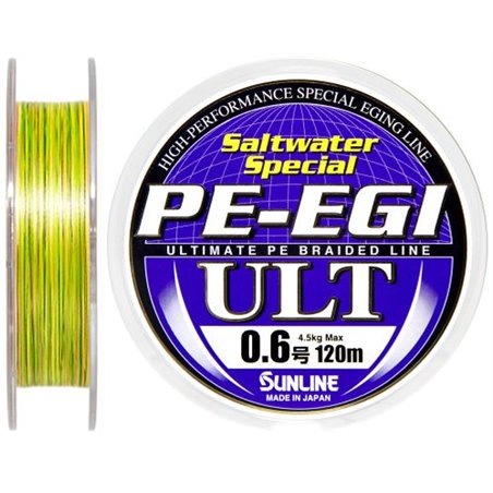 Шнур Sunline PE-EGI ULT 120m 0.6/0.128мм 4.5кг 10lb (1658-05-90)