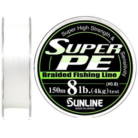 Шнур Sunline Super PE 150м (бел.) 0.148мм 8LB/4кг (1658-01-31)