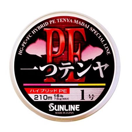 Шнур Sunline Hitotsu Tenya PE 210m 0.6/0.145мм 10LB/4.2кг (1658-01-96)