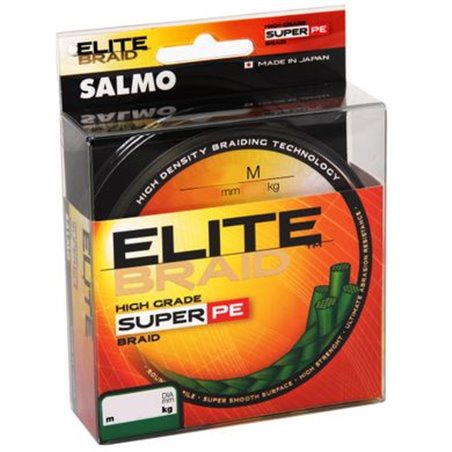 Шнур SALMO ELITE BRAID Green 200м 0,15мм 7,45кг/16lb (4817-015)