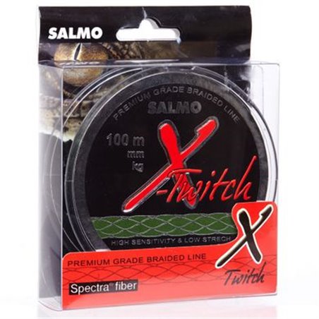 Шнур SALMO X-TWITCH 100m 0.12mm 5,8kg 13lb (4906-012)