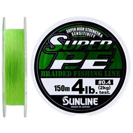 Шнур Sunline New Super PE 150м (салат.) 0.4/0.104мм 4LB/2кг (1658-08-85)