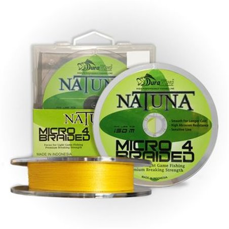Шнур DuraKing Natuna Micro X4 Bride 150м 0.06мм 3.6кг/8lb (Yellow) (4150yw-006)