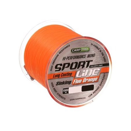 Леска CARP PRO Sport Line Fluo Orange 1000м / 0.265мм (CP2210-0265)