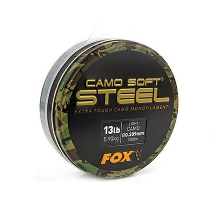 Леска FOX Soft Steel Light Camo 0,309 мм, 1000 м (CML132)
