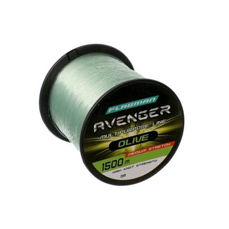 Леска Flagman Avenger Olive Line 1500м 0.25мм (FL04000025)