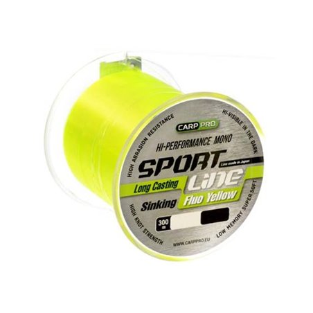 Леска Carp Pro Sport Line Fluo Yellow 300м 0.235мм (CP2103-0235)