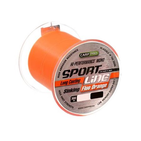 Леска Carp Pro Sport Line Fluo Orange 300м 0.235мм (CP2203-0235)