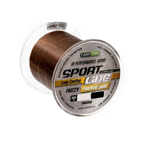 Леска Carp Pro Sport Line Flecked Gold 300м 0.265мм (CP2303-0265)