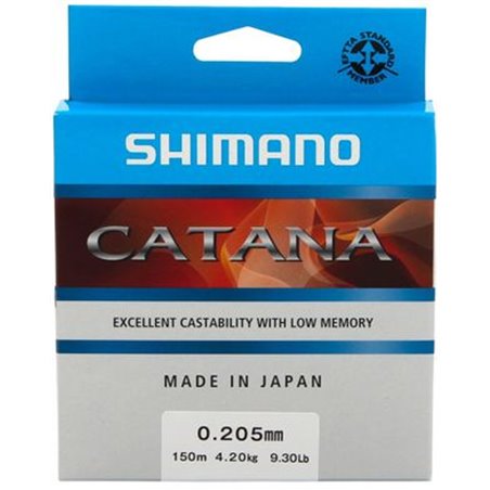 Леска Shimano Catana 150м 0.205мм 4,2кг/9lb (2266-75-74)