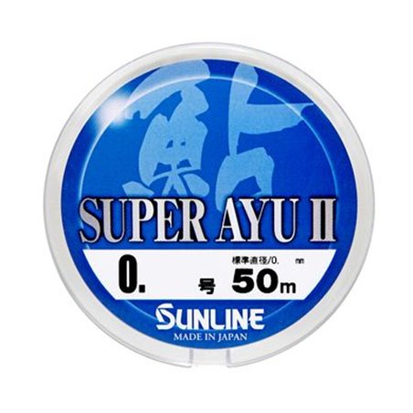 Леска Sunline Super Ayu II 50м HG 0,15 0.064мм 0,38кг/1lb (1658-03-37)