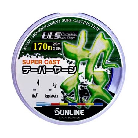 Леска Sunline New TapeRed Line 170м конусная 3 colors 0,235мм 0,47мм 3,6кг/8lb (1658-00-84)